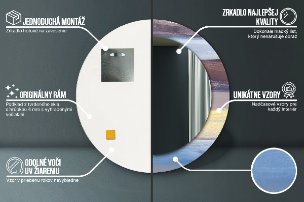 Decoratiuni perete cu oglinda Imagine abstractă