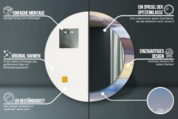 Decoratiuni perete cu oglinda Imagine abstractă