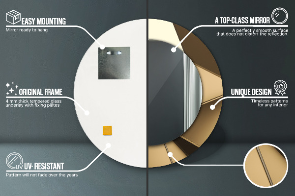 Decoratiuni perete cu oglinda Abstracție modernă