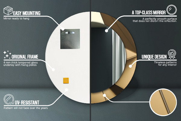 Decoratiuni perete cu oglinda Abstracție modernă