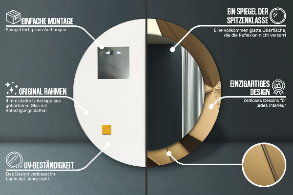 Decoratiuni perete cu oglinda Abstracție modernă