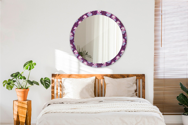 Oglinda cu decor rotunda Stele unicorn