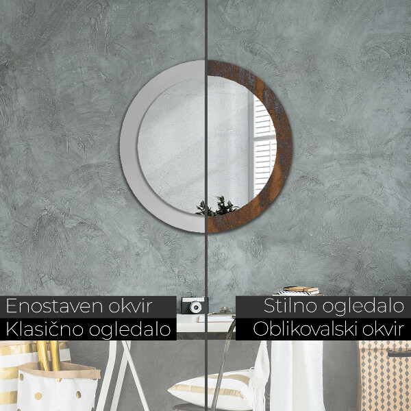 Decoratiuni perete cu oglinda Rustic metalic