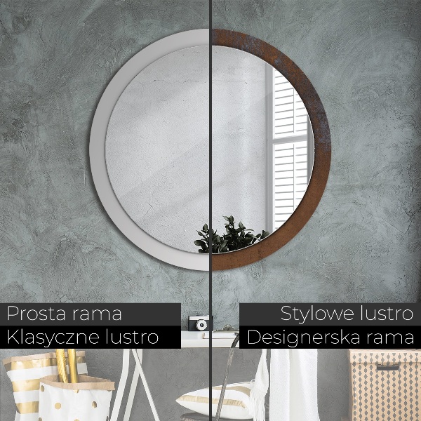 Decoratiuni perete cu oglinda Rustic metalic