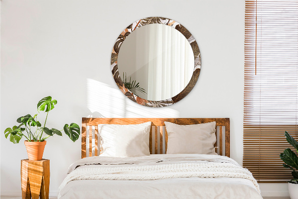 Decoratiuni perete cu oglinda Frunze de palmier