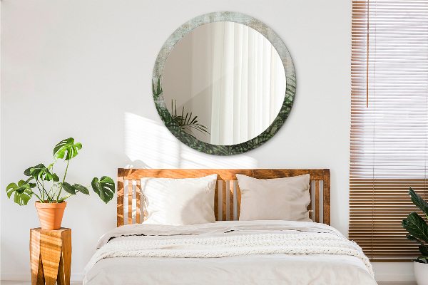 Decoratiuni perete cu oglinda Frunze de ferigă