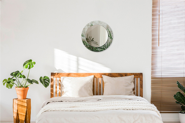 Decoratiuni perete cu oglinda Frunze de ferigă