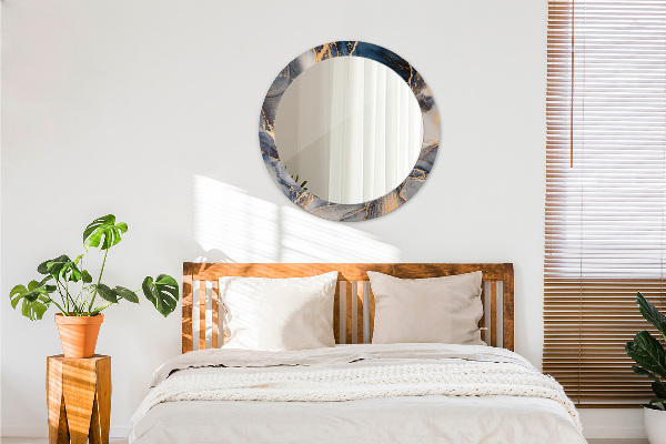 Oglinda rotunda imprimata Fluid abstract