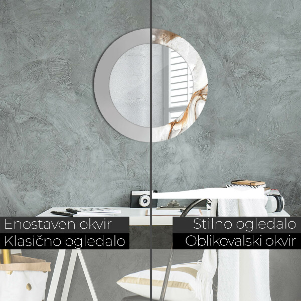 Decoratiuni perete cu oglinda Marmură strălucitoare