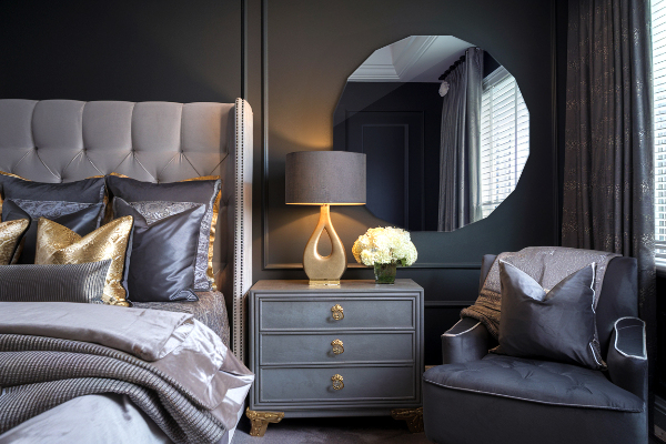 Oglindă poligonală cu design unic 60x60 cm