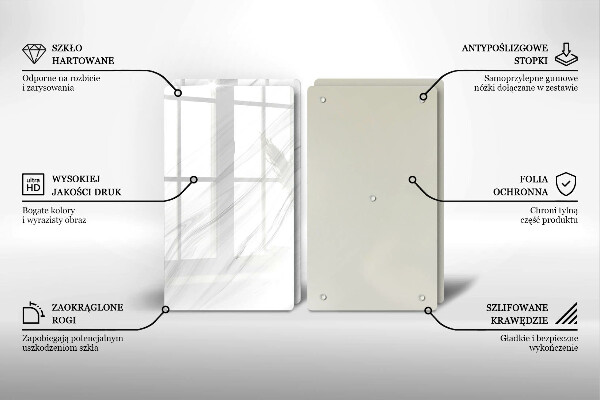 Placă sticla protectie aragaz Marmură delicată