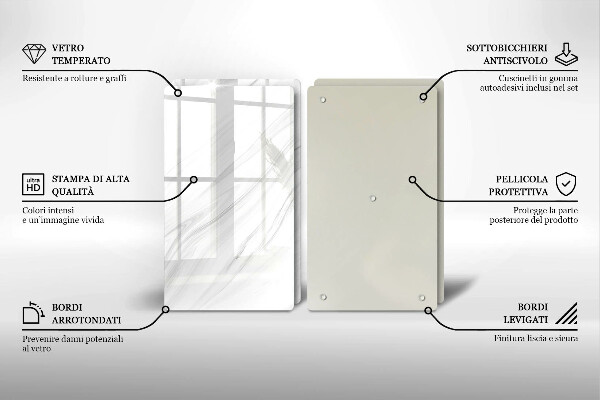 Placă sticla protectie aragaz Marmură delicată