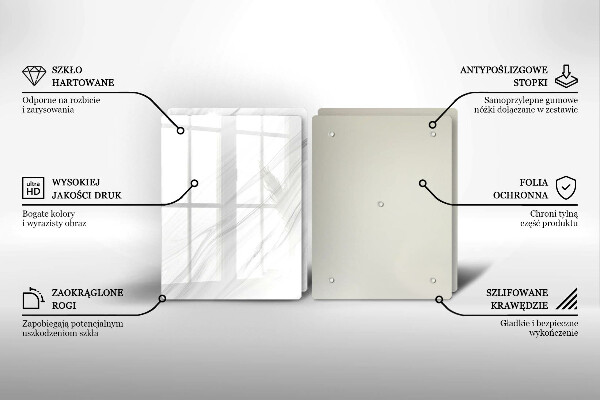 Placă sticla protectie aragaz Marmură delicată