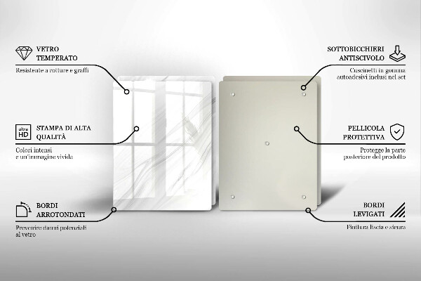 Placă sticla protectie aragaz Marmură delicată