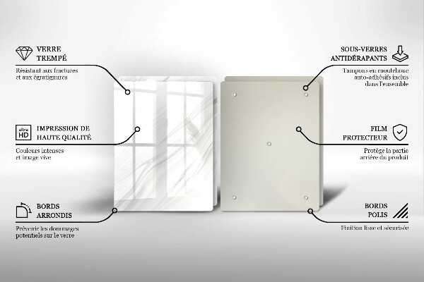 Placă sticla protectie aragaz Marmură delicată