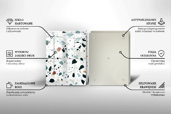 Placă din sticla protectie perete Gresie usoara