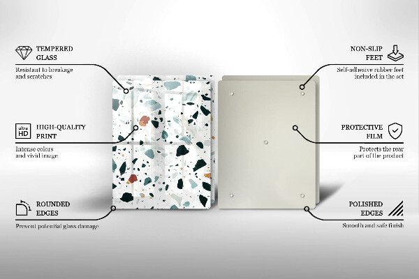 Placă din sticla protectie perete Gresie usoara