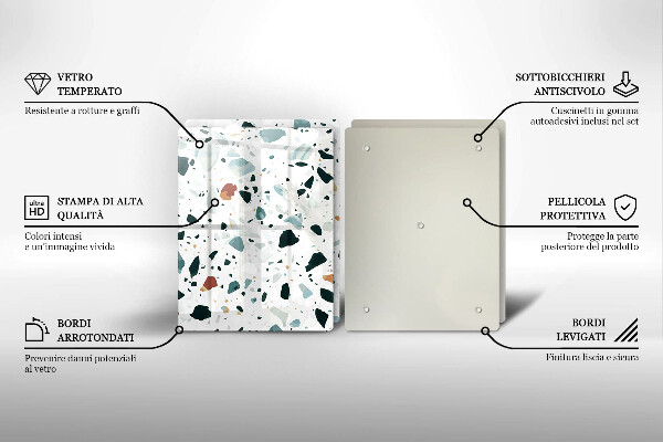 Placă din sticla protectie perete Gresie usoara