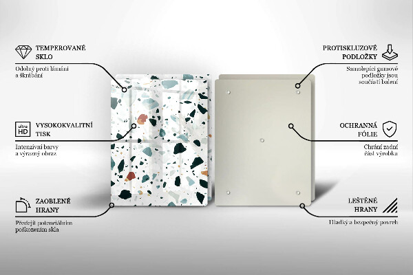 Placă din sticla protectie perete Gresie usoara