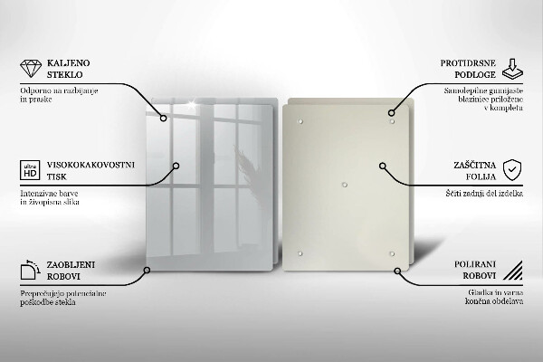 Placa din sticla protectie perete bucatarie Culoare gri