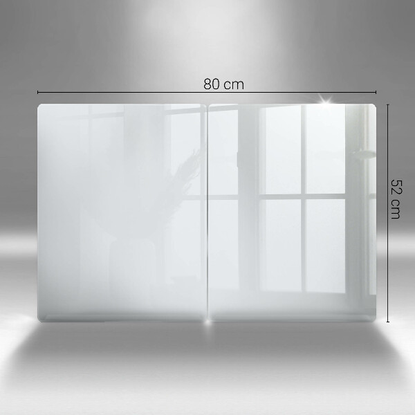 Placa din sticla protectie perete bucatarie Culoare alba