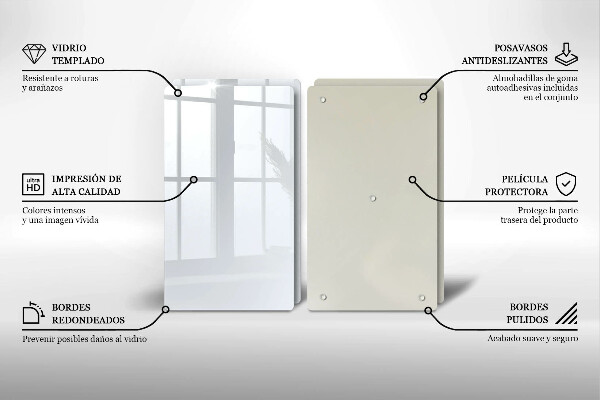 Placa din sticla protectie perete bucatarie Culoare alba