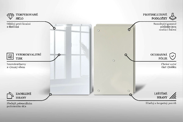 Placa din sticla protectie perete bucatarie Culoare alba