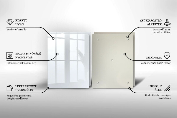 Placa din sticla protectie perete bucatarie Culoare alba