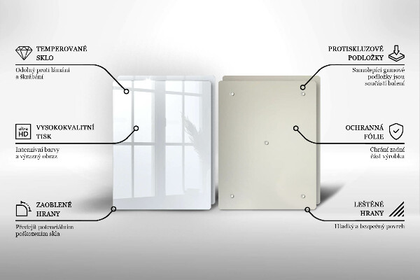 Placa din sticla protectie perete bucatarie Culoare alba