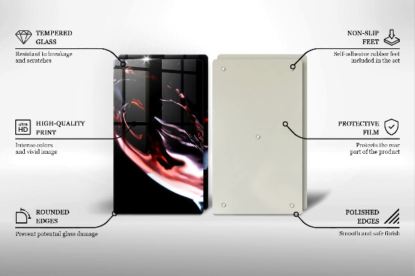 Placă sticla protectie aragaz Un pahar de vin roșu