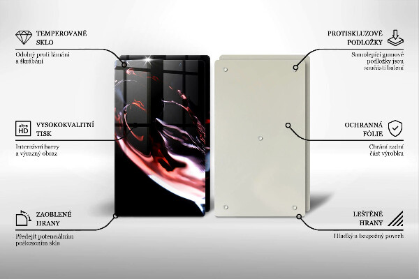 Placă sticla protectie aragaz Un pahar de vin roșu