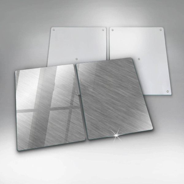 Placă sticla protectie aragaz Fundal cu textură metalică