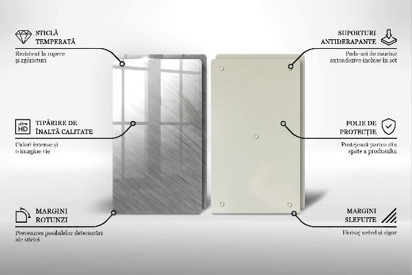 Placă sticla protectie aragaz Fundal cu textură metalică