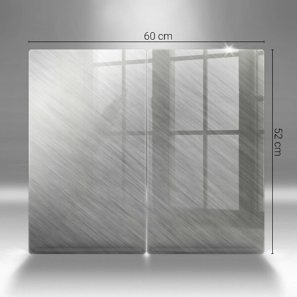 Placă sticla protectie aragaz Fundal cu textură metalică