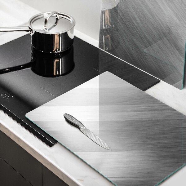 Placă sticla protectie aragaz Fundal cu textură metalică