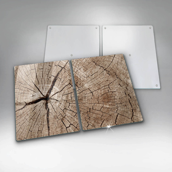 Placă sticla protectie aragaz Secțiune transversală a unui copac