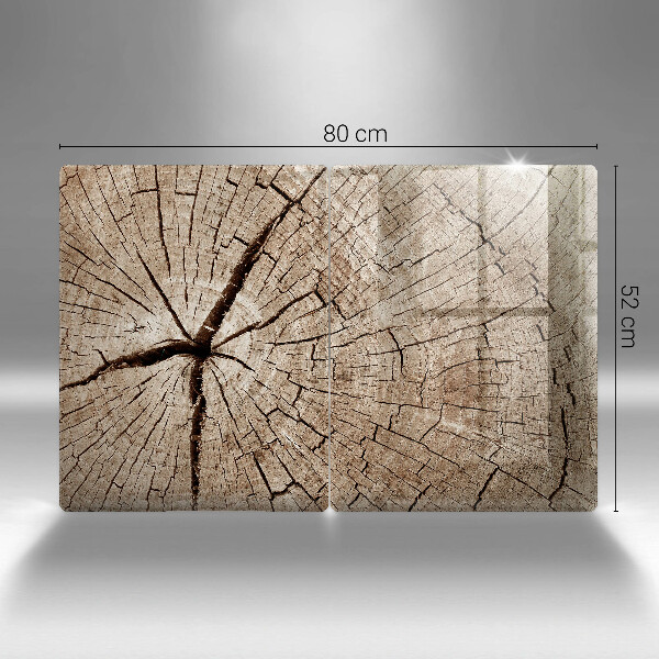 Placă sticla protectie aragaz Secțiune transversală a unui copac