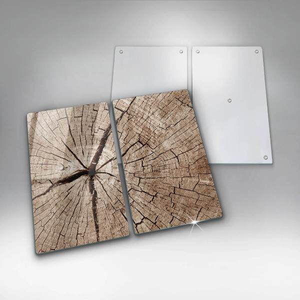 Placă sticla protectie aragaz Secțiune transversală a unui copac