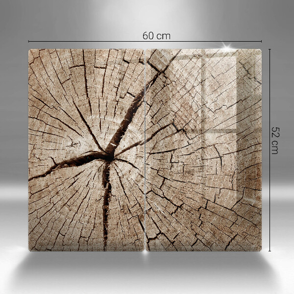 Placă sticla protectie aragaz Secțiune transversală a unui copac