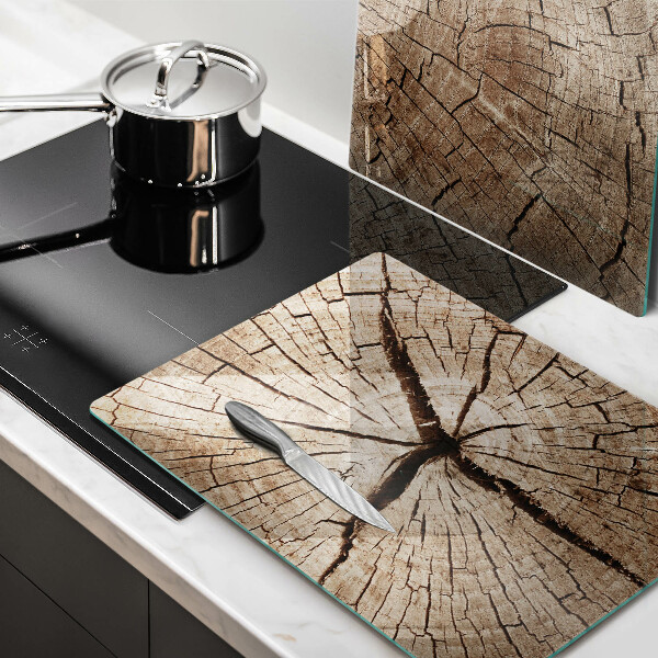 Placă sticla protectie aragaz Secțiune transversală a unui copac