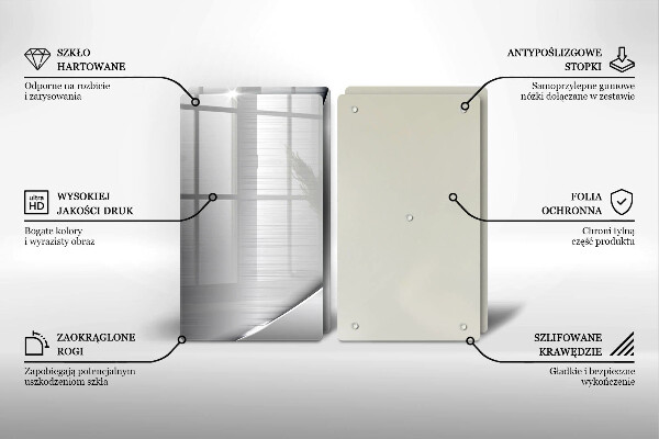 Placă sticla protectie aragaz Forme metalice