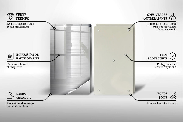 Placă sticla protectie aragaz Forme metalice