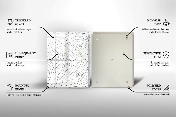 Placă sticla protectie aragaz Forme abstracte