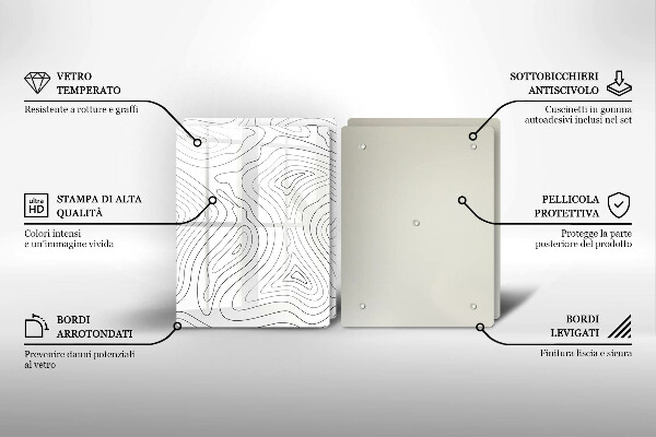 Placă sticla protectie aragaz Forme abstracte
