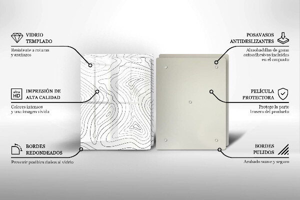 Placă sticla protectie aragaz Forme abstracte