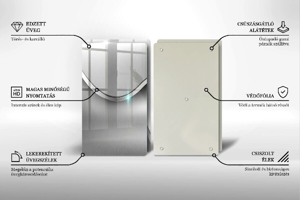 Placă sticla protectie aragaz Abstracția metalului