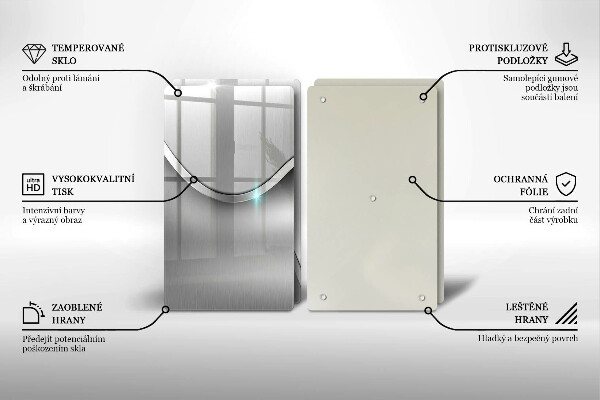 Placă sticla protectie aragaz Abstracția metalului