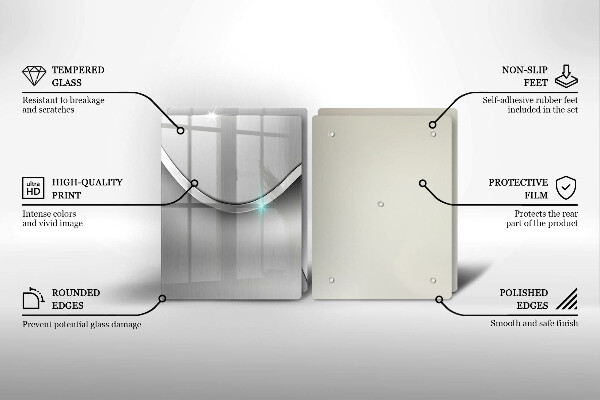 Placă sticla protectie aragaz Abstracția metalului