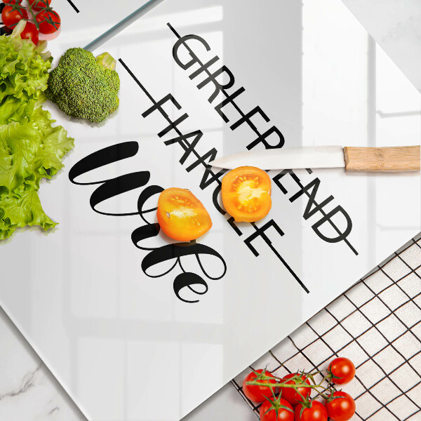 Placă din sticla protectie perete Inscripție propoziție model