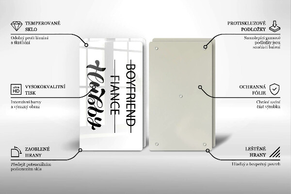 Placă din sticla protectie perete Inscripție propoziție model